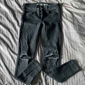 Black American eagle jeans